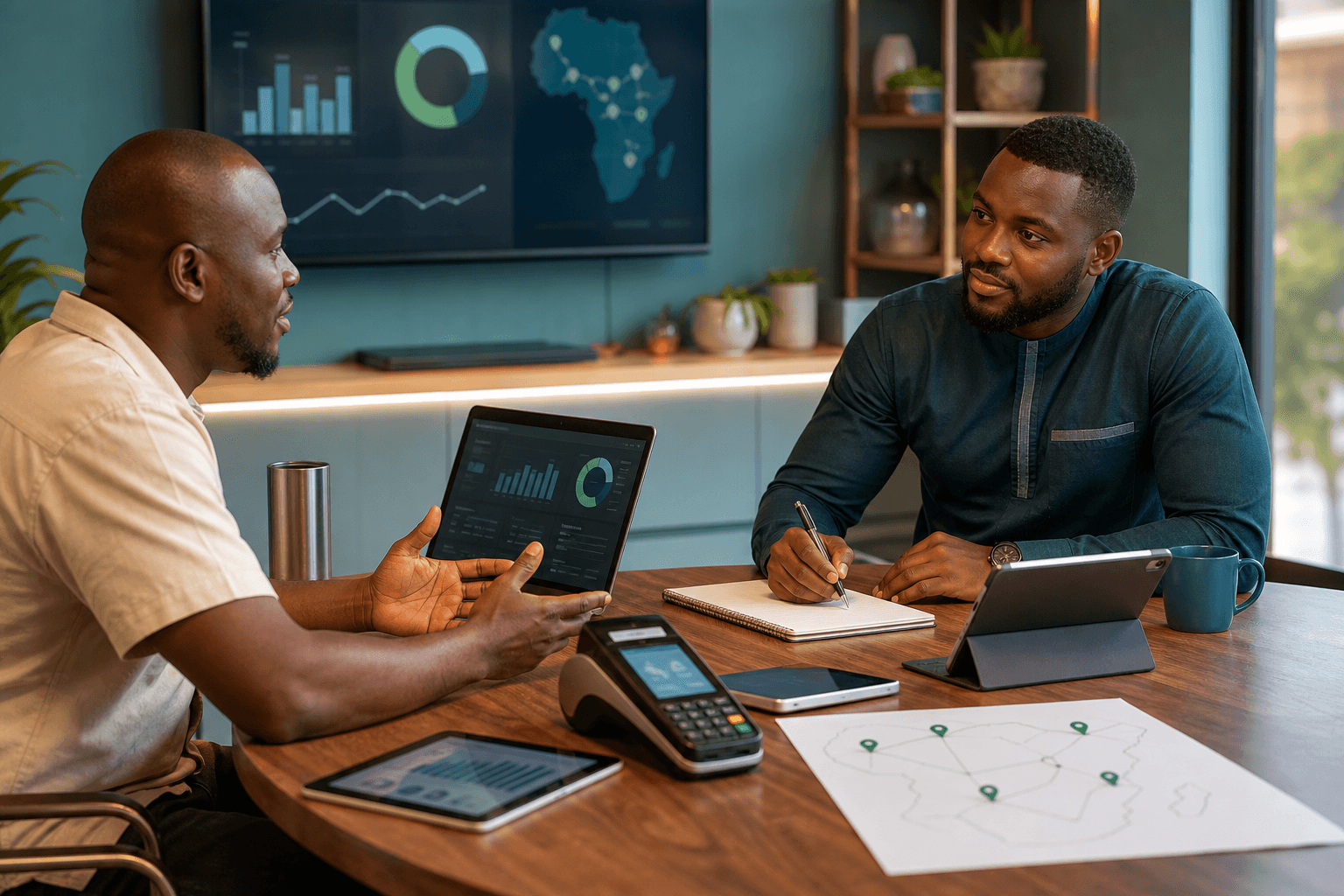Modern POS project environment in an African retail business